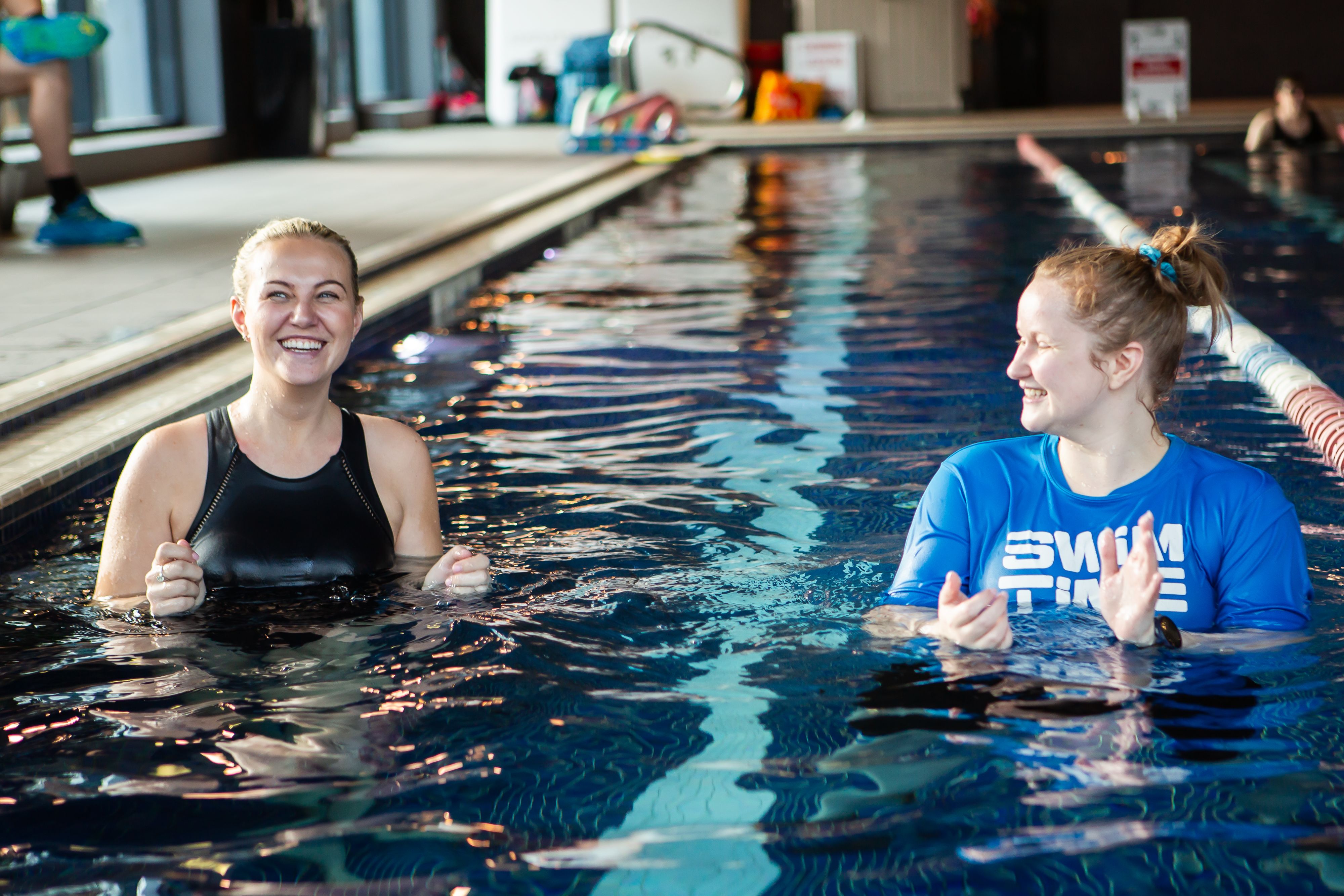 Adult swimming lesson